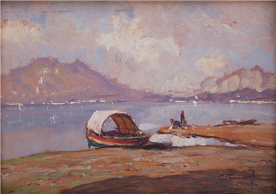 Paesaggio lacustre by Ercole Garavaglia