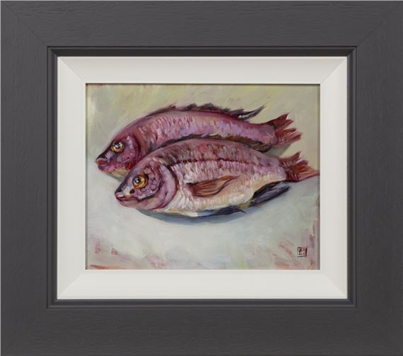 FISH SUPPER #1 by Zhanna Pechugina, dated 2021