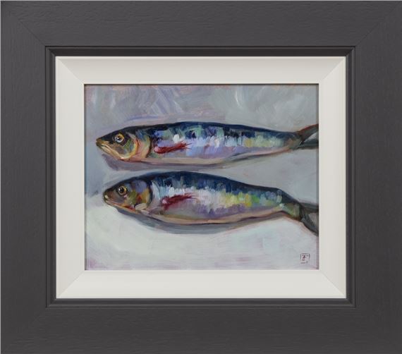 FISH SUPPER #2 by Zhanna Pechugina, dated 2021