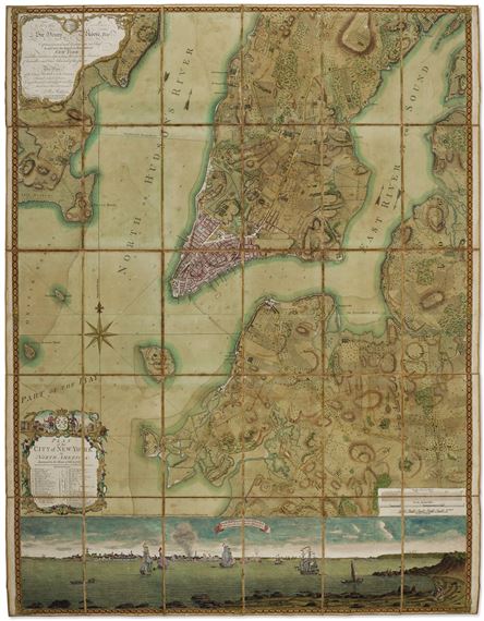 Bernard Ratzer | Plan of the City of New York, in North America ...