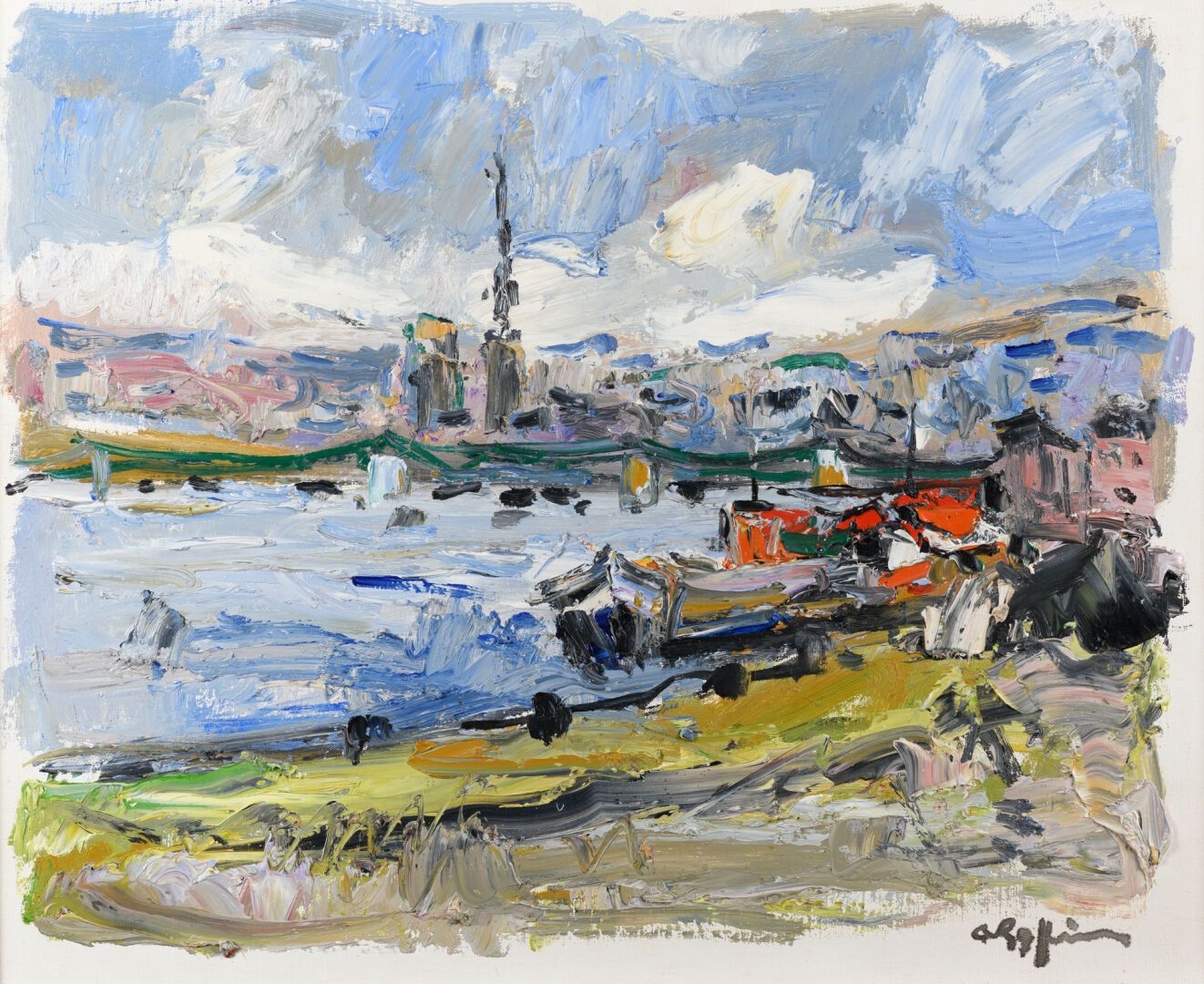 Andre Raffin | View of Rouen (Circa 1980) | MutualArt