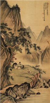 Imitation of the old man Qiuxi fishing boat in Xilu. - Qian Jingtang