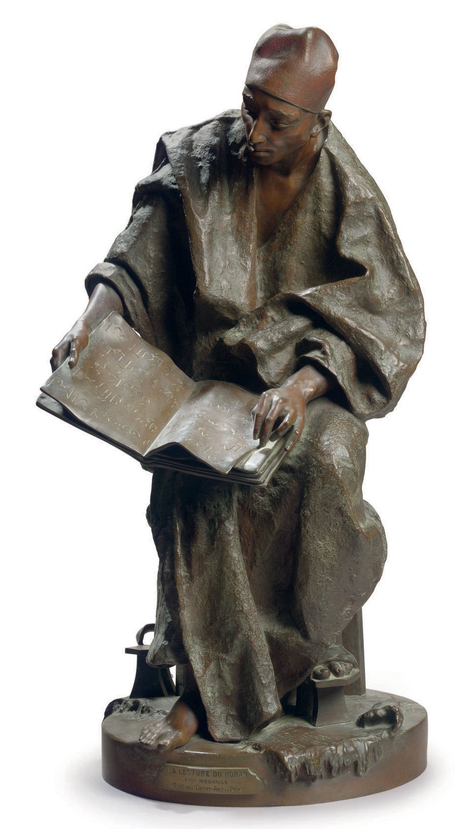 Gaston Veuvenot Leroux | A FRENCH POLYCHROME-PATINATED BRONZE FIGURE ...