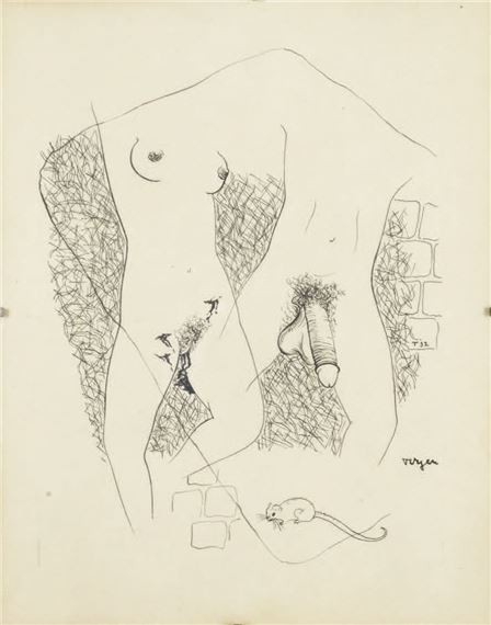 Composition érotique by Toyen, 1932