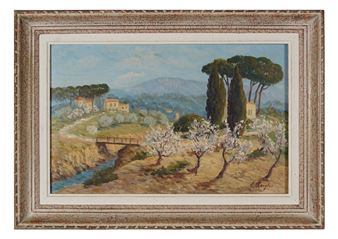 Mountain landscape - R. Rouger