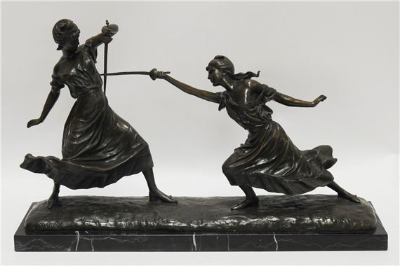 The two fencers by Édouard Drouot