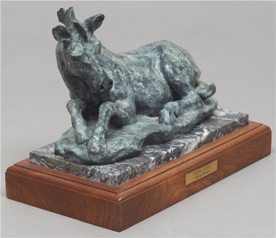 Young Zebra by Sherry Sander, dated 1985