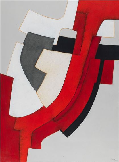 Albert Rouiller | Composition abstraite (1986) | MutualArt