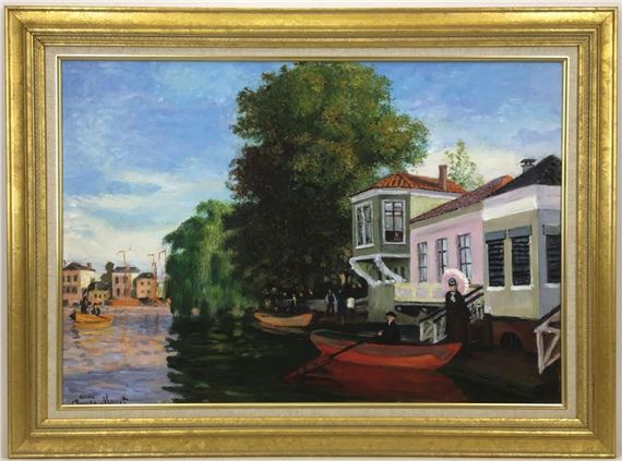 Claude Monet | The Zaan at Zaandam, 1871 | MutualArt