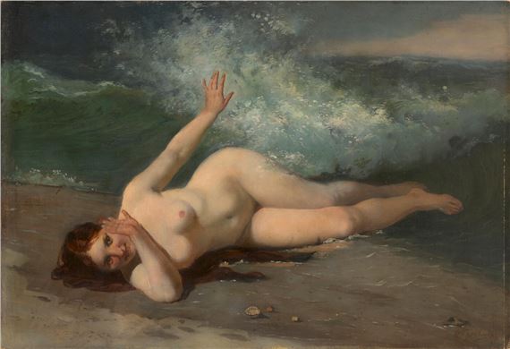 Bathing Nude by Firs Sergeevich Zhuravlev