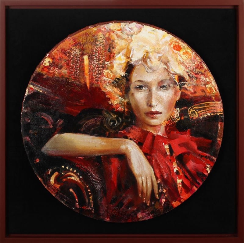 Artwork by Andrzej Filipowicz, HERA, Made of Oil, Canvas