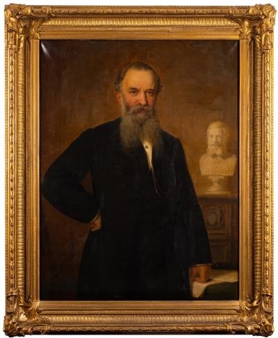 Artwork by Edmund Wodick, Portrait of Robert Harlow Jnr, founder of Robert Harlow & Co, Made of oil on canvas