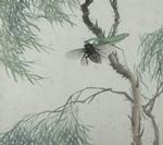 A BIRD AND AN INSECT PAINTING - Zhou Li