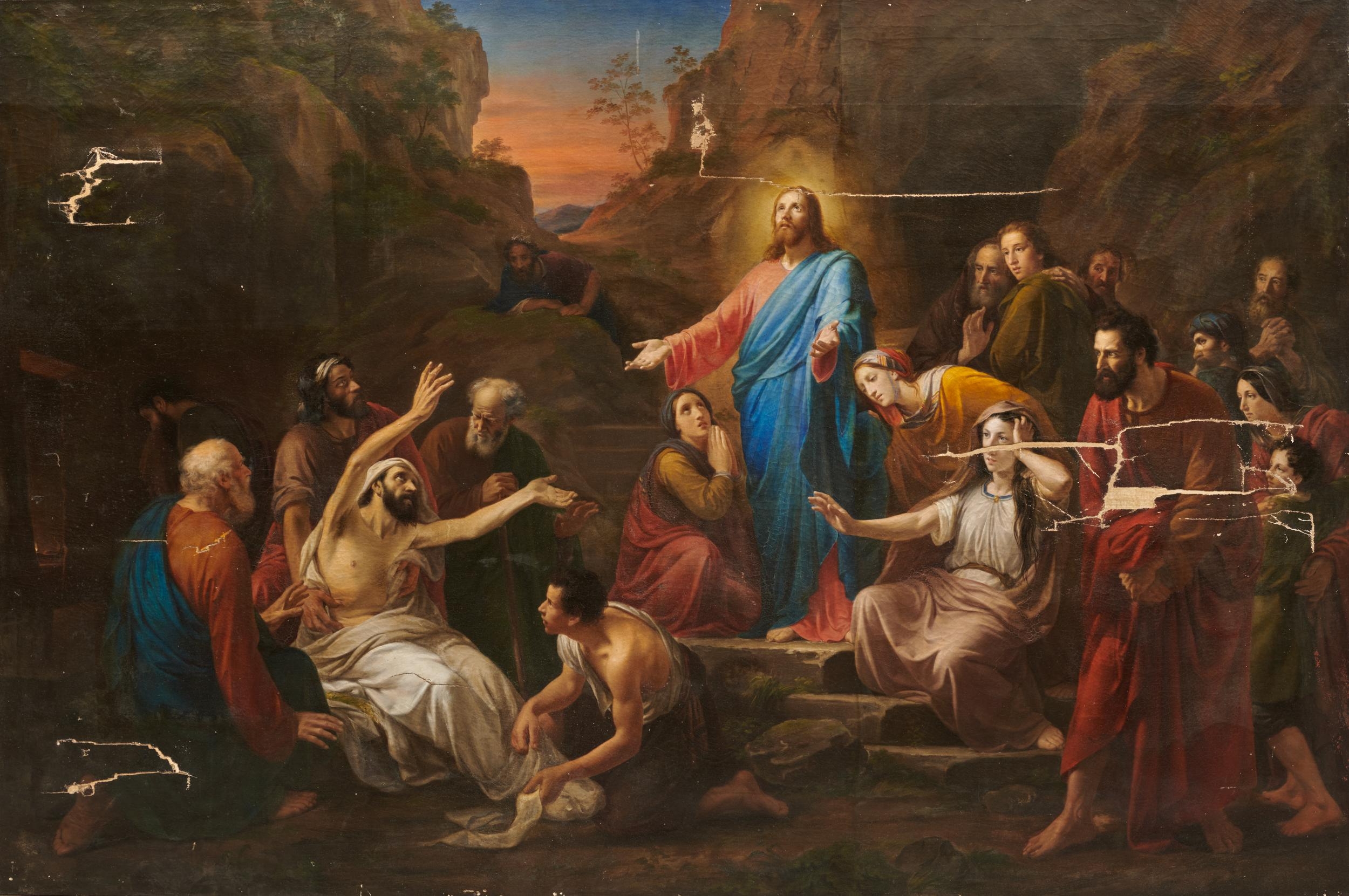 The Raising of Lazarus by Continental School, 19th Century