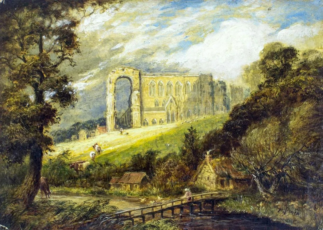 Artwork by Henry Peach Robinson, Landscape, Made of oil on canvas board