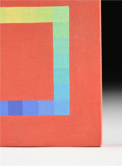 Sybil Edwards | Blue to Yellow Gradient Square on a Red Ground (1975 ...