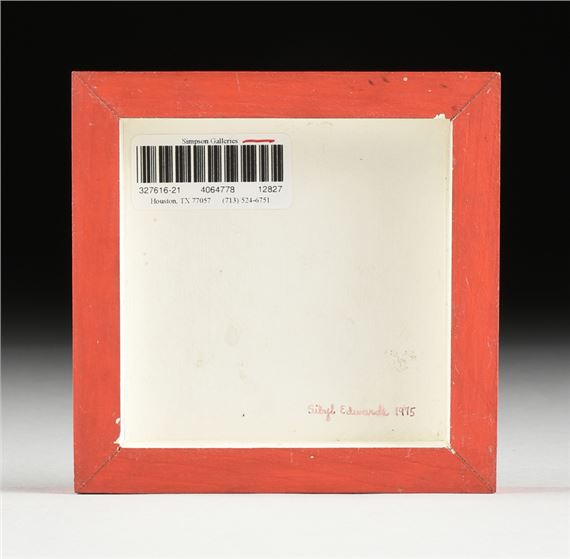 Sybil Edwards | Blue to Yellow Gradient Square on a Red Ground (1975 ...