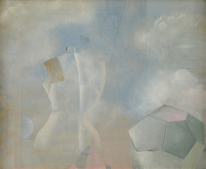 Artwork by Salle Vaughn, Beyond the Chambers of Lost Frontiers, Made of oil on canvas