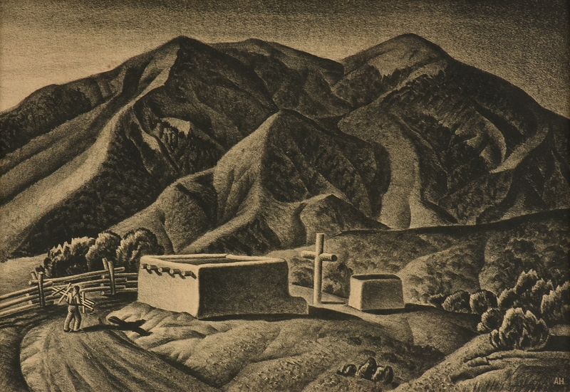 Penitente Morada by Alexandre Hogue, 1941
