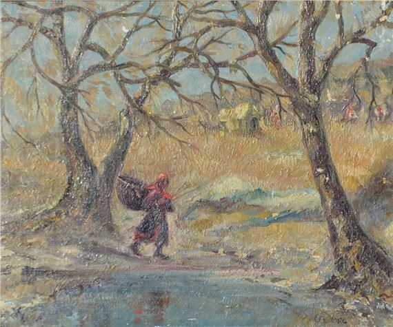 Landscape by Eugeny Borisovich Oks, 1930s