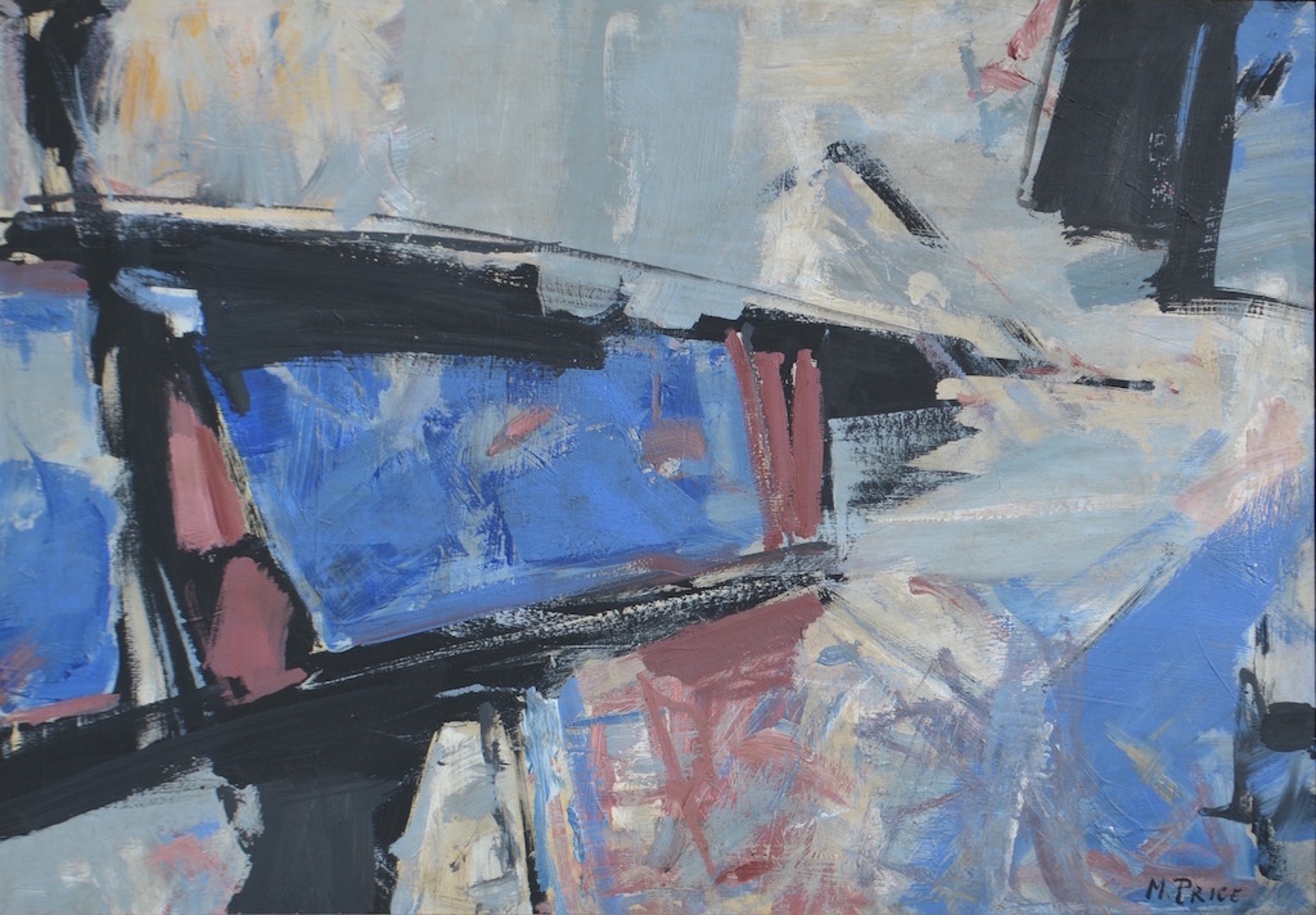 Melville Price | Abstract composition (1960) | MutualArt