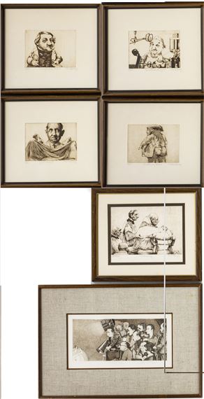 Charles Bragg | SIX CARICATURES | MutualArt
