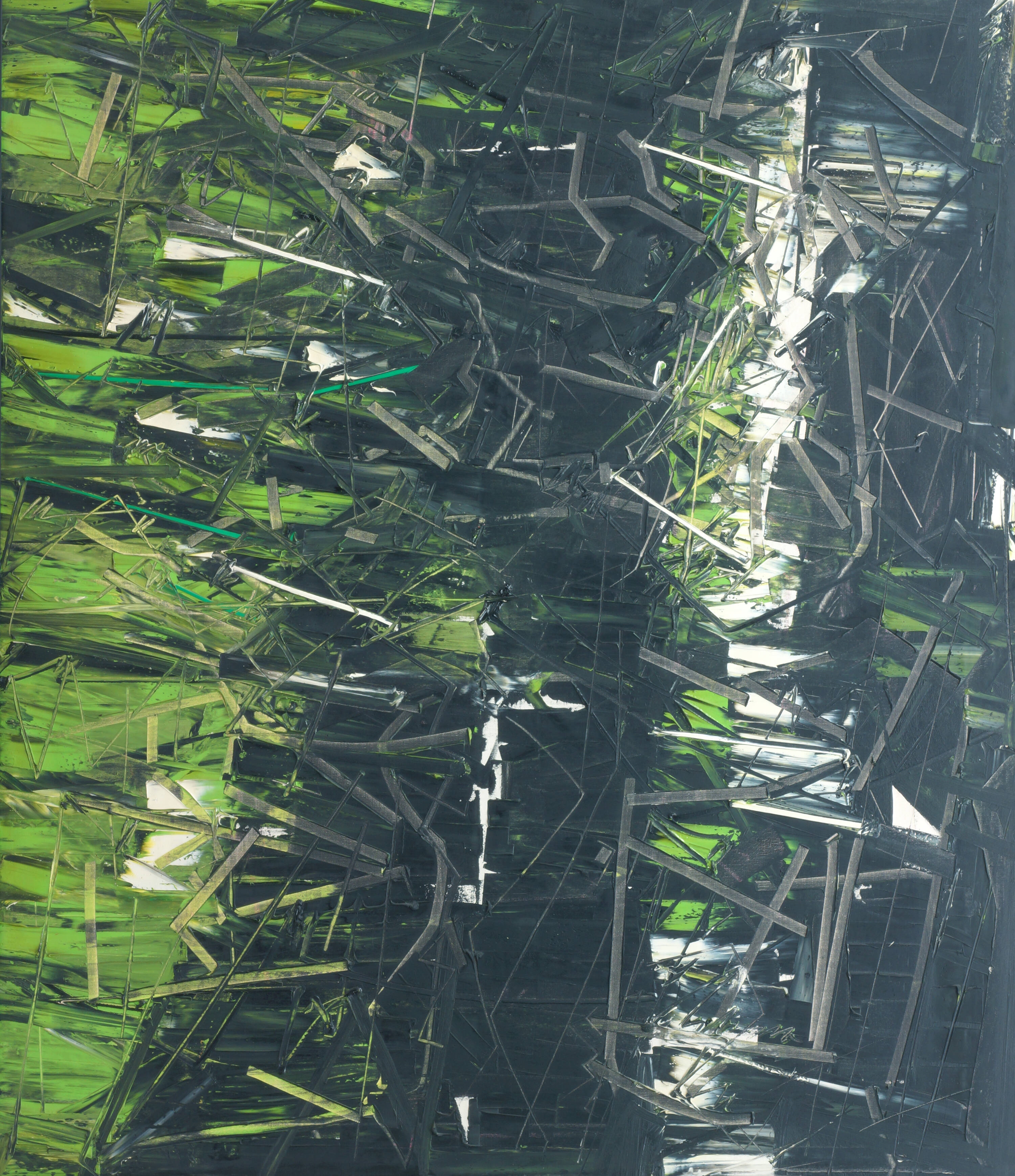 Artwork by Piero Ruggeri, Vento tra le foglie, Made of oil on canvas