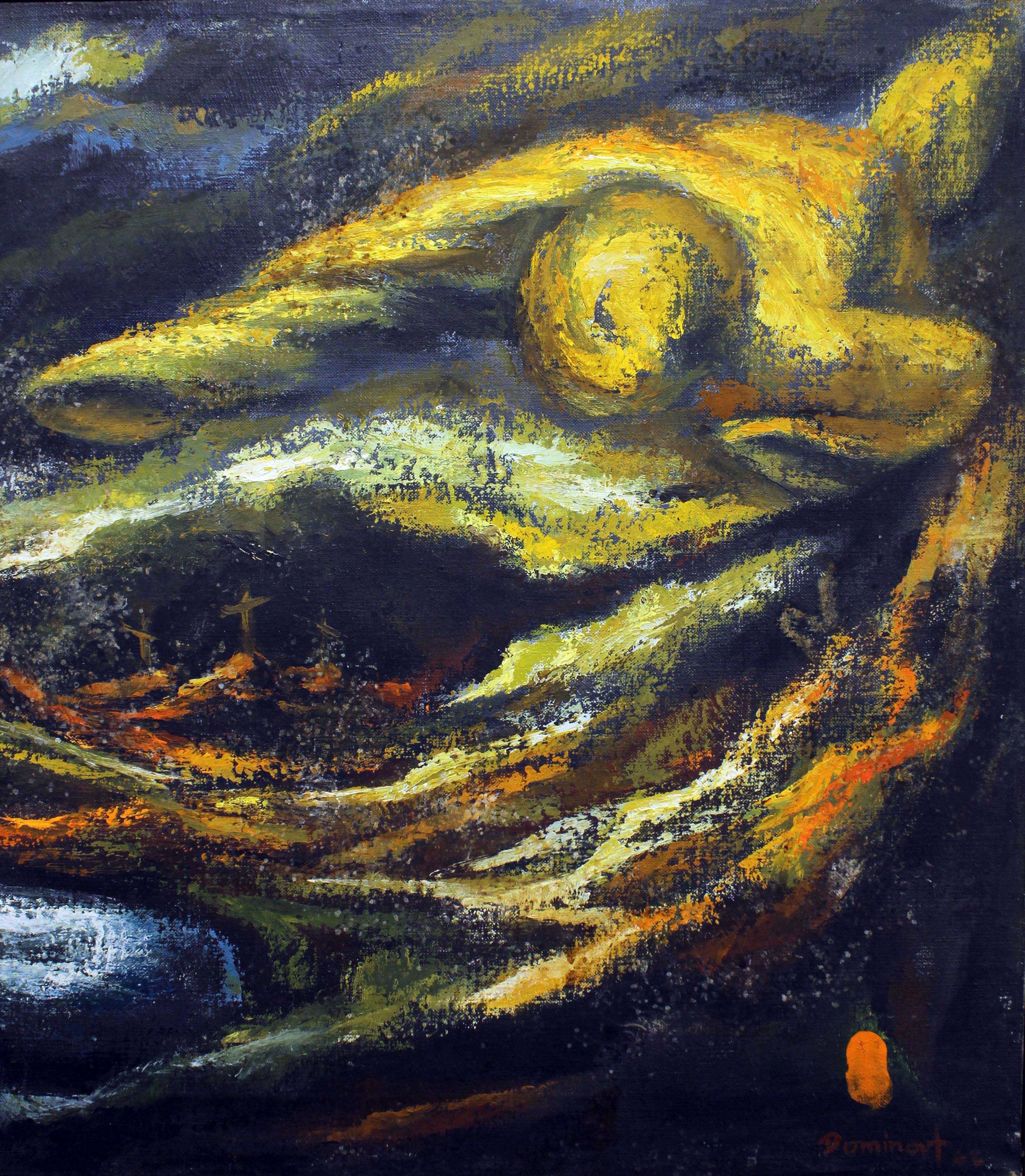 Artwork by Dominat, Untitled, Made of oil on Canvas