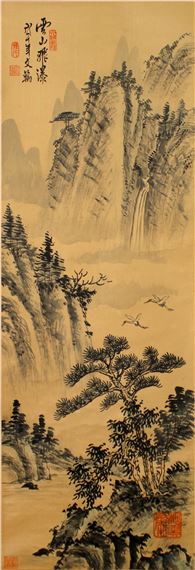 Chen Wenhan | 陈文翰山水绢本设色立轴| MutualArt