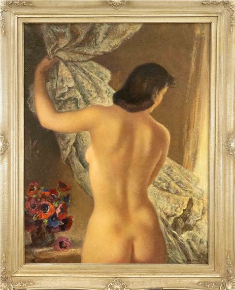 Female supine nude by Gisbert Palmie
