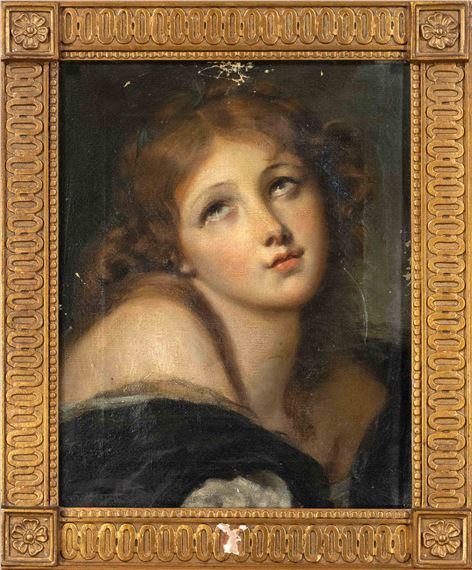 Portrait of a young woman in ecstasy looking to the sky - Sofia von Stengel