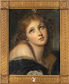 Portrait of a young woman in ecstasy looking to the sky - Sofia von Stengel