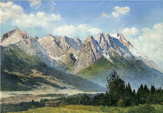 View of the Wetterstein Mountains by Walter Thamm