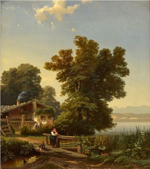 Seenlandschaft - Johannes Cornelis Jacobus Mali