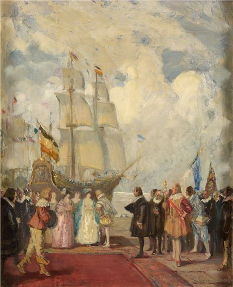 Ankunft der Königin by Walter Geffcken