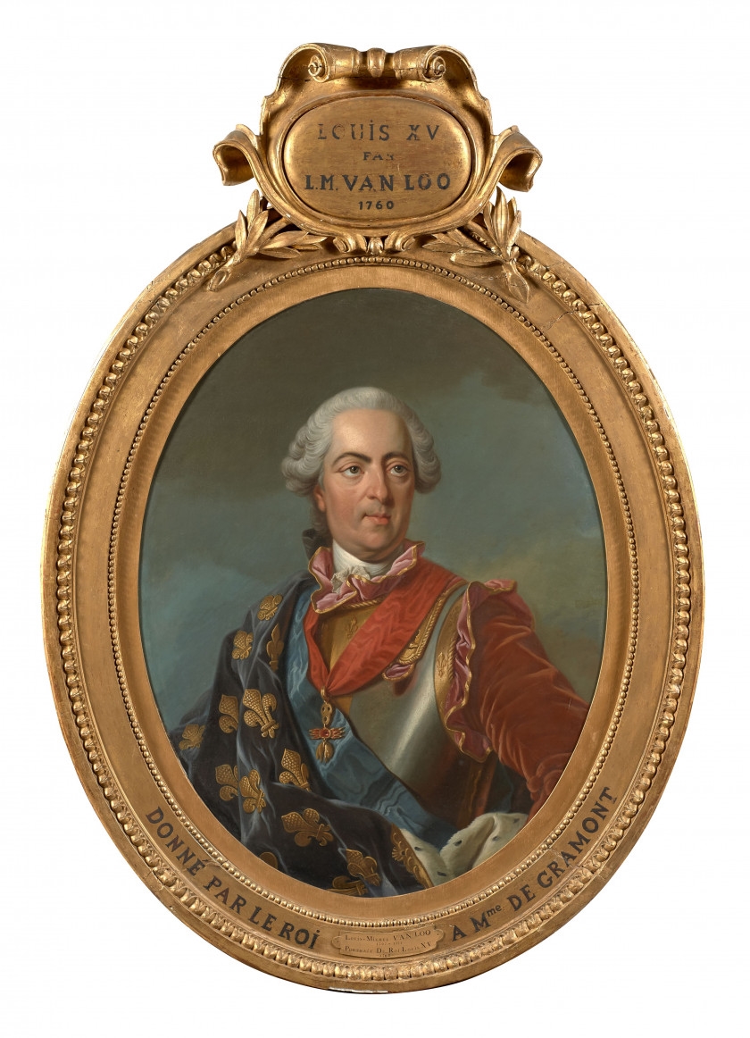 Louis Michel Van Loo Portrait De Louis Xv En Armure 1760 Mutualart