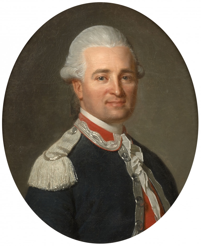 Artwork by Antoine Vestier, Portrait d'un garde du corps, dit Armand Louis de Gontaut, duc de Lauzun puis de Biron, Made of oil on canvas
