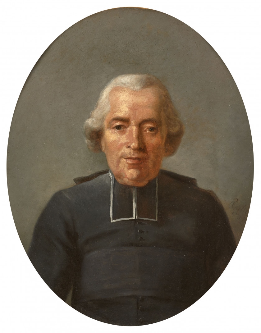 Artwork by Jean-Baptiste Robin, Portrait d'un homme d'église, Made of oil on canvas