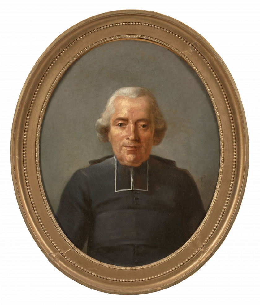Artwork by Jean-Baptiste Robin, Portrait d'un homme d'église, Made of oil on canvas