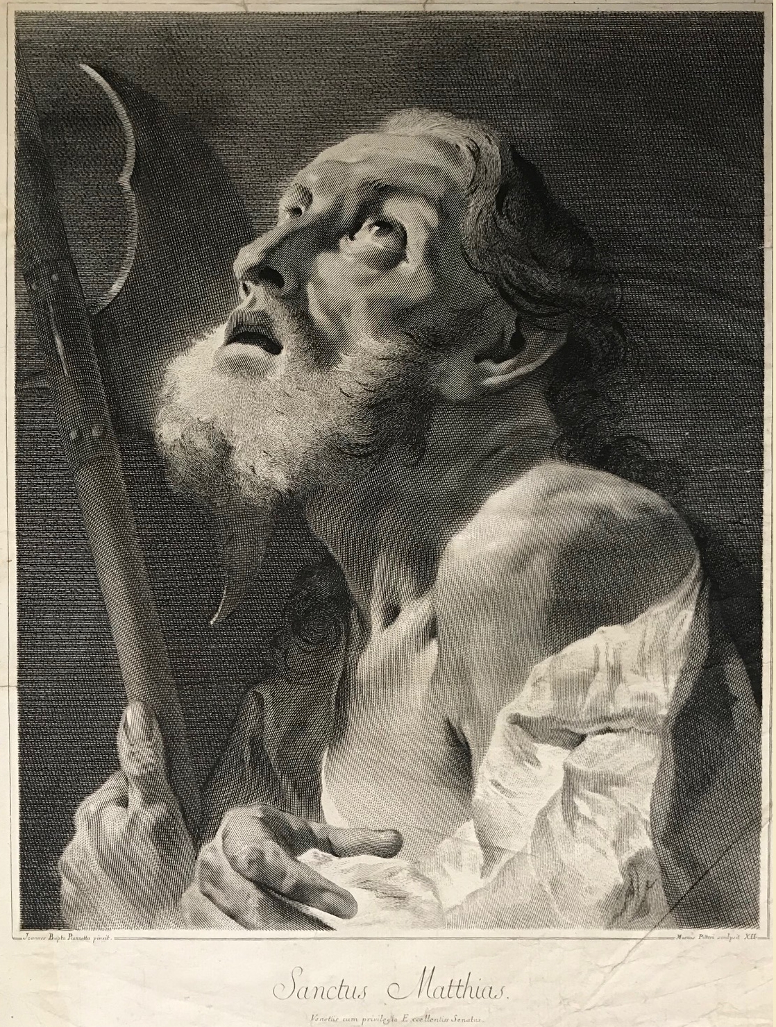 Sanctus Matthias by Giovanni Batista Piazetta, Marco Pitteri, 1742