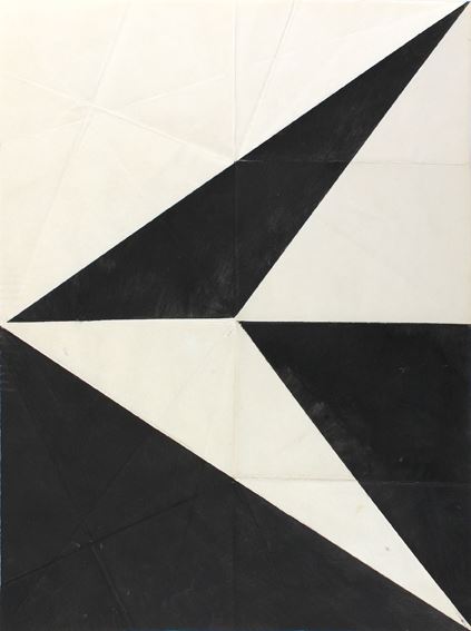 Faltung, Keil nach links by Hermann Glöckner, 1969-79