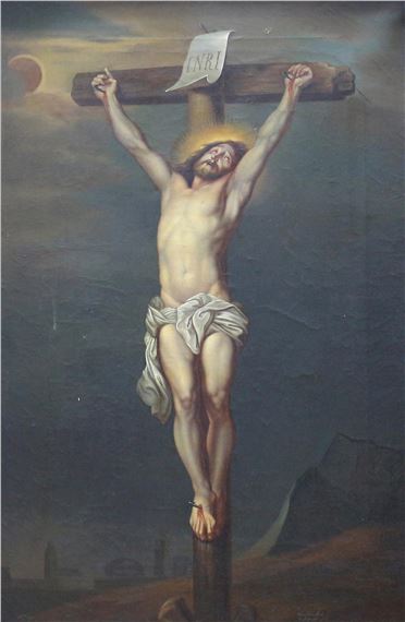 Christus am Kreuz by A. Seifert, 1868