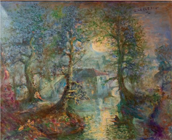 La rêverie du pêcheur by Jean Raffy le Persan