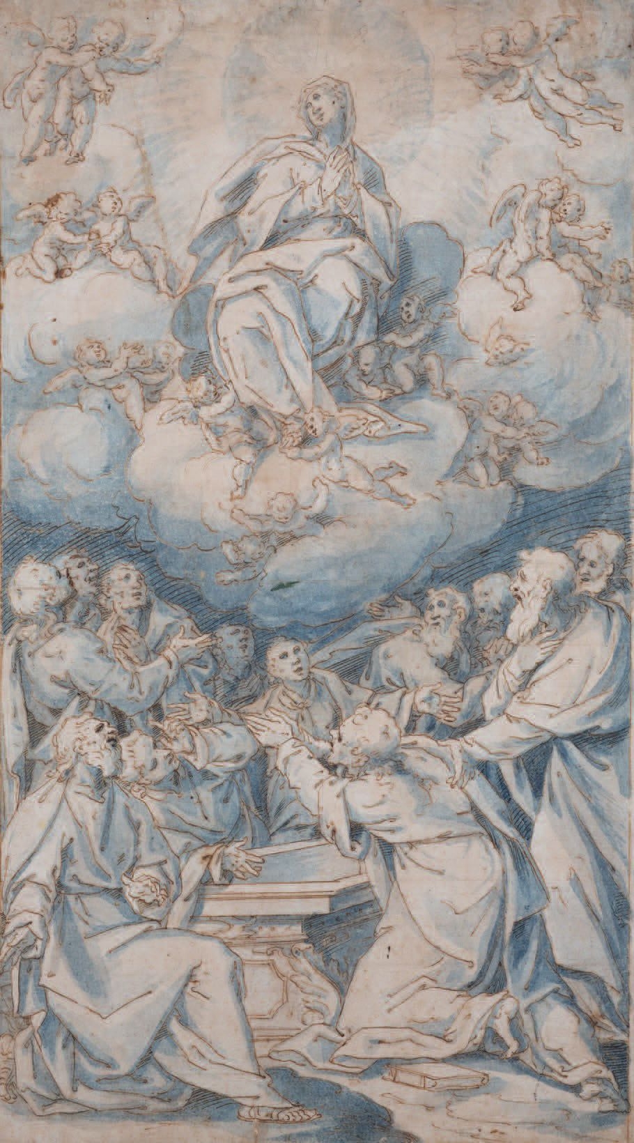 Giovanni Battista della Rovere | The Apostles in front of the tomb of ...