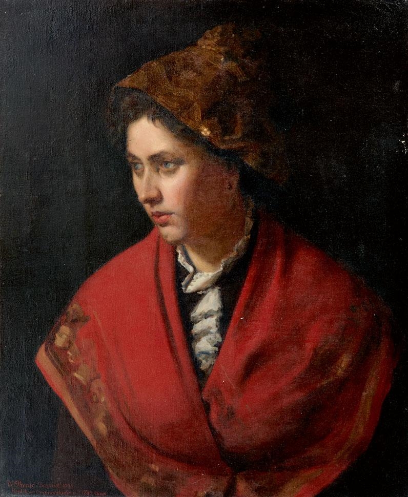 Artwork by Uros Predic, Mädchen aus Linz, Made of Oil on canvas