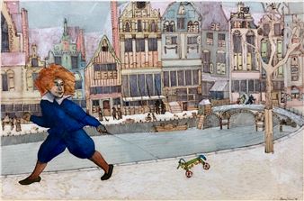 Running out into the streets of Amsterdam;  French's Hunt the Thimble, Oxford University Press - Fiona French