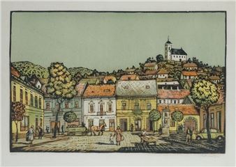 Pécs, Havihegyi templom a Búza térről - Mátyás Réti