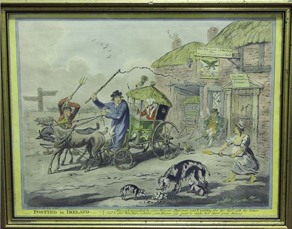 Posting in Ireland by James Gillray, Claude Loraine Smith, circa 1805