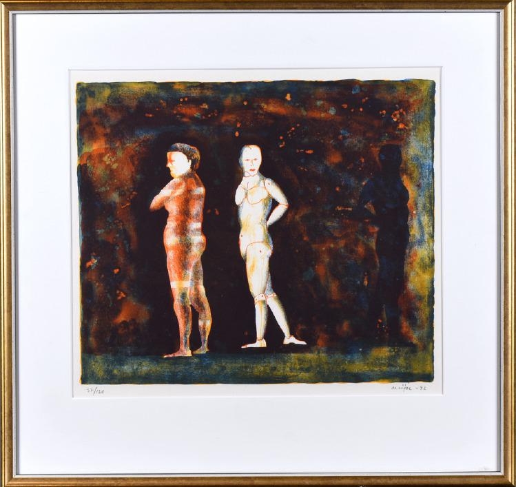 Artwork by Sture Meijer, Figure composition, Made of Color lithograph