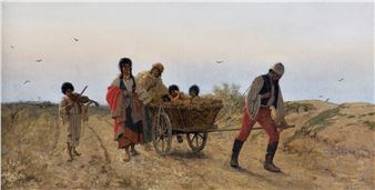 CYGANIE W DRODZE - Franciszek Streitt